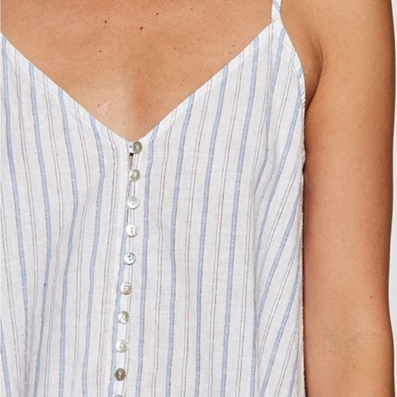 Lovestitch White Striped Tank Top - Picture 4 of 6